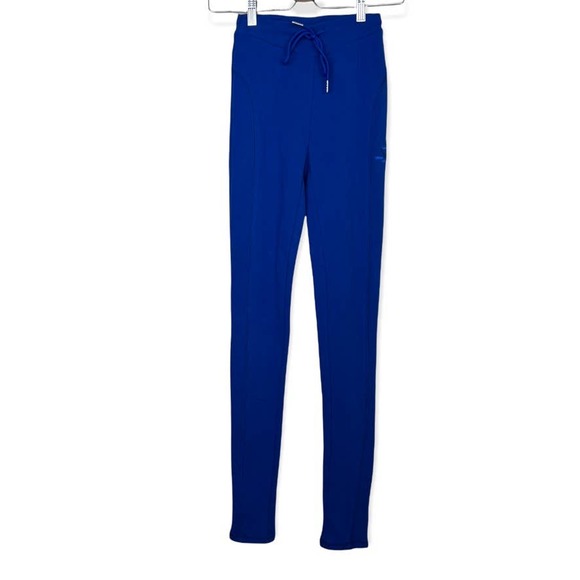 Shane Justin Track Star Blue Leggings Size XS NWT - Picture 2 of 10